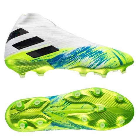 adidas nemeziz 19+ fg/ag uniforia - weiß/schwarz/signal green|adidas Nemeziz 19+ FG/AG Uniforia .